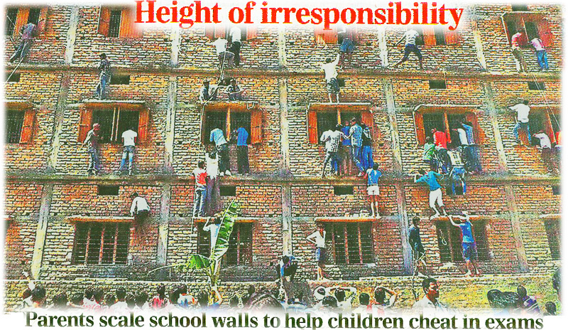 Cheating at schools in India