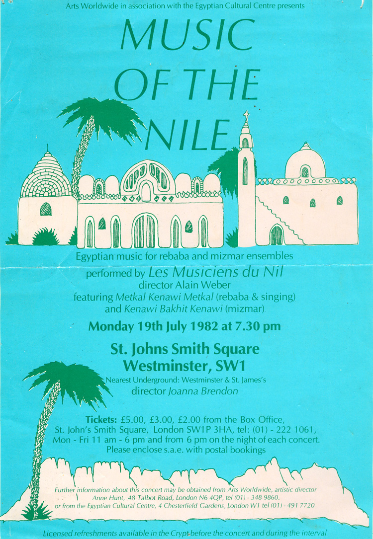 Les Musicians du Nil - Musicians of the Nile. 1982