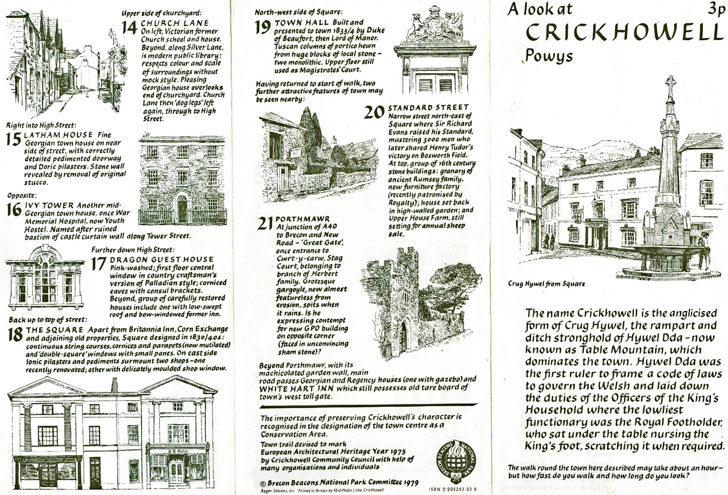 Crickhowell map and brochure