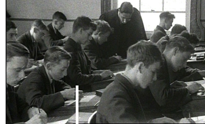 Stan 'Spook' Smith maths class 1953