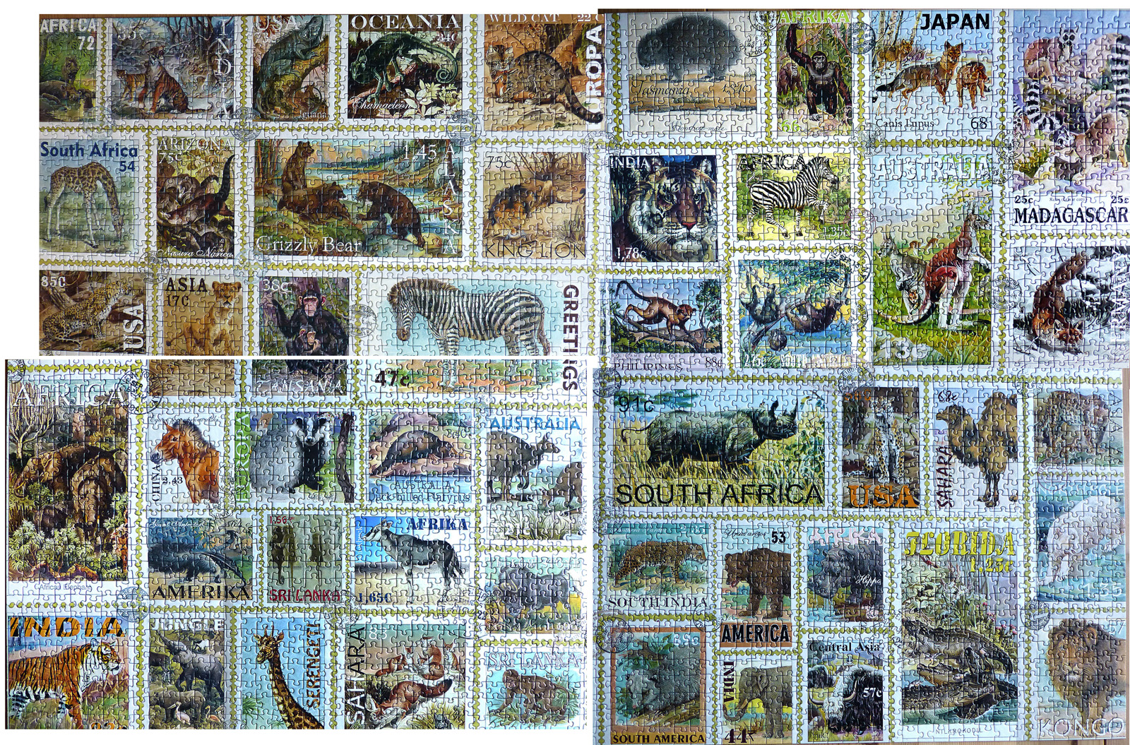 Ravensburger 3000 Piece Puzzle - Animal Stamps